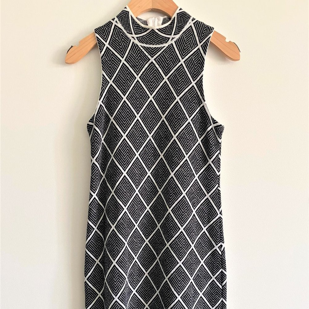 Romeo and Juliet Couture Printed Mock Neck Dress